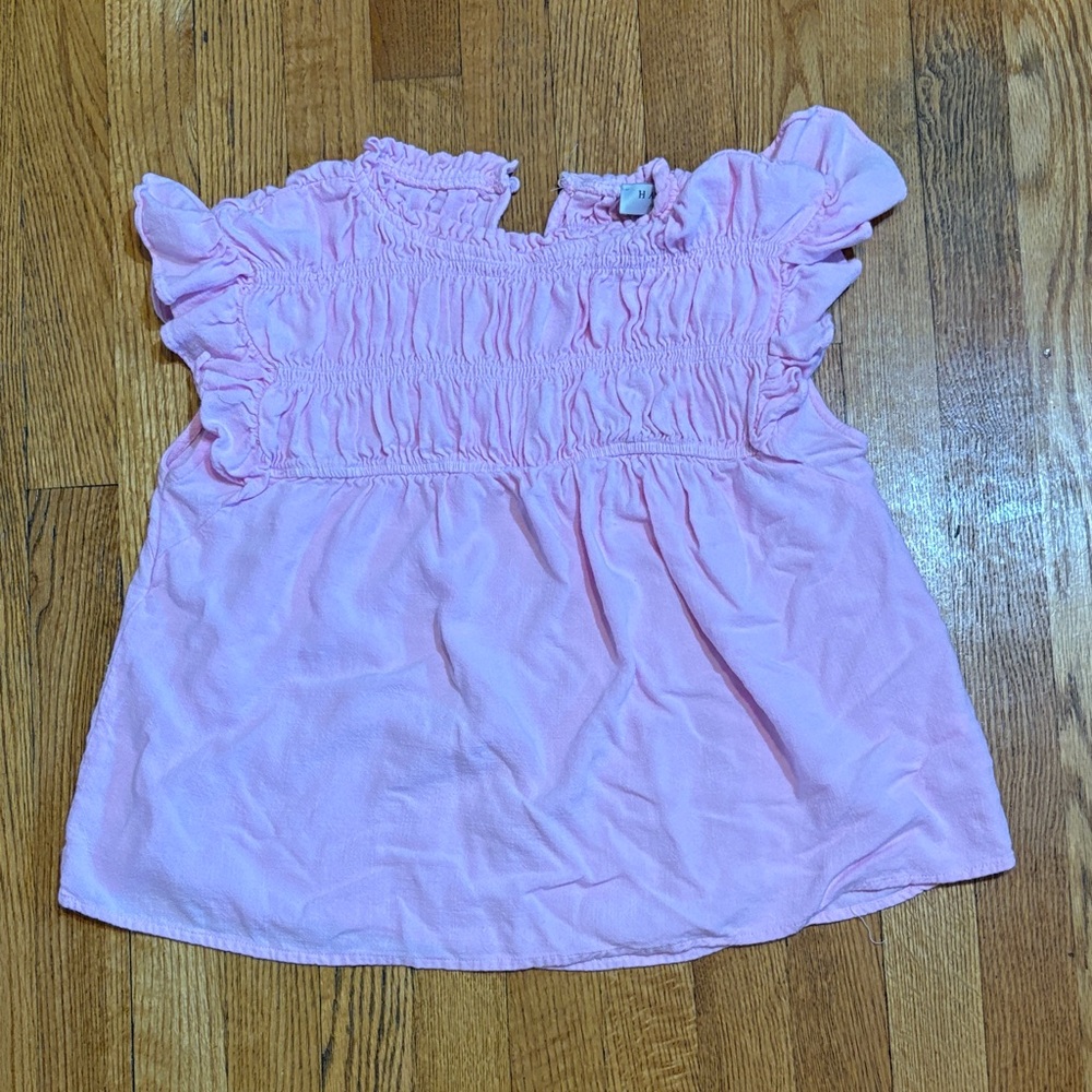Hayden Light Pink Ruffled Blouse🩵